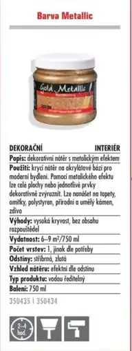 Uni Hobby Barva Metallic nabídka