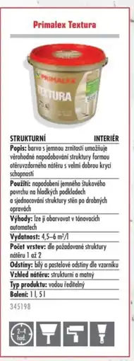 Uni Hobby Primalex Textura nabídka