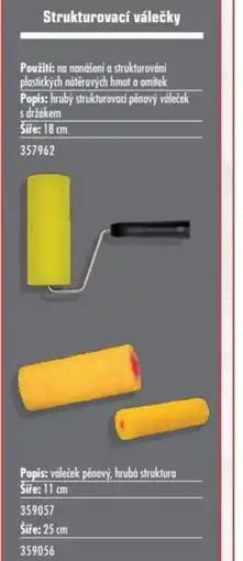 Uni Hobby Strukturovací válečky nabídka