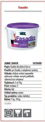 Uni Hobby Fasadin nabídka