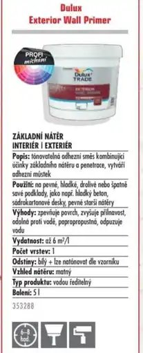Uni Hobby Dulux Exterior Wall Primer nabídka