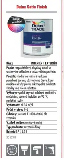 Uni Hobby Dulux Satin Finish nabídka