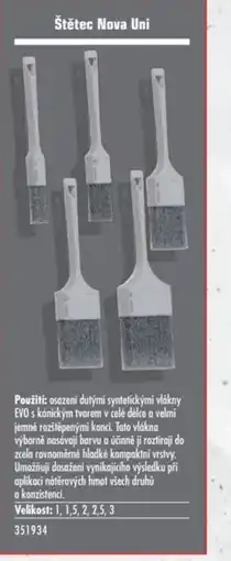 Uni Hobby Štětec Nova Uni nabídka