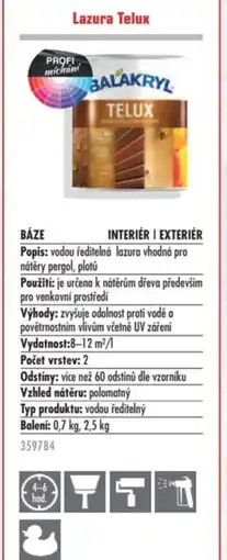 Uni Hobby Lazura Telux nabídka