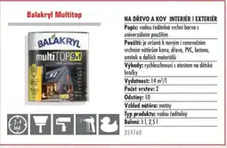 Uni Hobby Balakryl Multitop nabídka