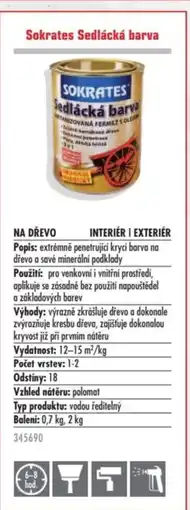 Uni Hobby Sokrates Sedlácká barva nabídka