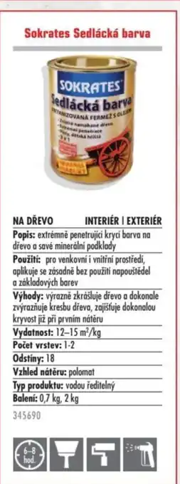 Uni Hobby Sokrates Sedlácká barva nabídka