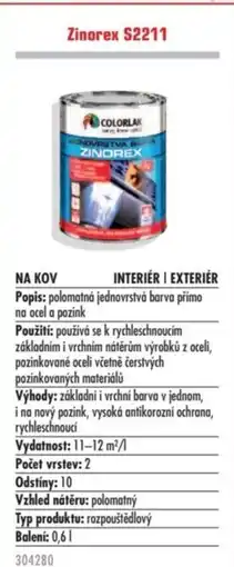 Uni Hobby Zinorex S2211 nabídka