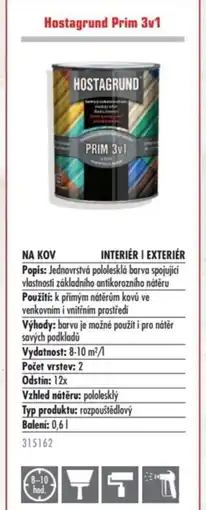 Uni Hobby Hostagrund Prim 3v1 nabídka