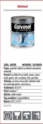 Uni Hobby Galvinol nabídka
