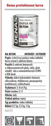 Uni Hobby Denas protiskluzová barva nabídka