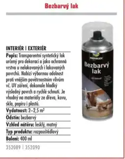 Uni Hobby Bezbarvý lak nabídka
