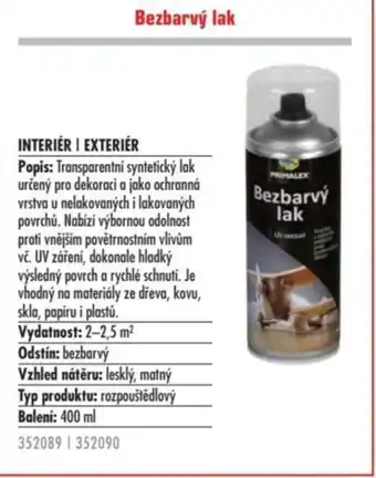 Uni Hobby Bezbarvý lak nabídka