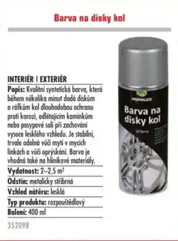 Uni Hobby Barva na disky kol nabídka