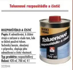 Uni Hobby Toluenové rozpouštědlo a čistič nabídka