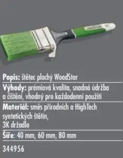 Uni Hobby Popis: štětec plochý WoodStar nabídka
