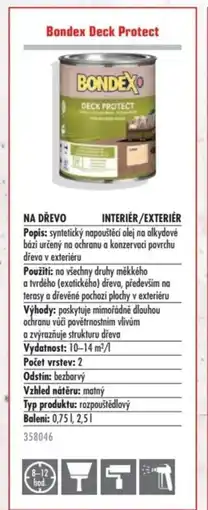 Uni Hobby Bondex Deck Protect nabídka
