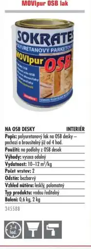 Uni Hobby MOVIpur OSB lak nabídka