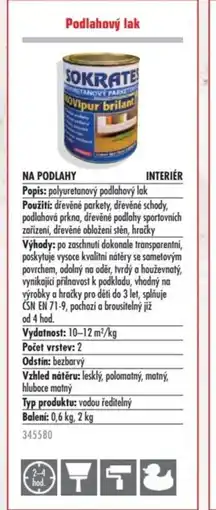 Uni Hobby Podlahový lak nabídka