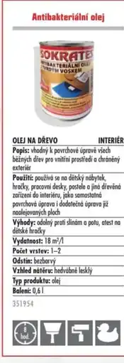 Uni Hobby Antibakteriální olej nabídka