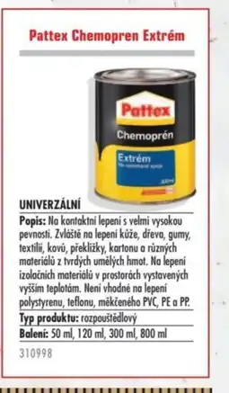 Uni Hobby Pattex Chemopren Extrém nabídka