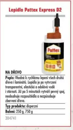 Uni Hobby Lepidlo Pattex Express D2 nabídka