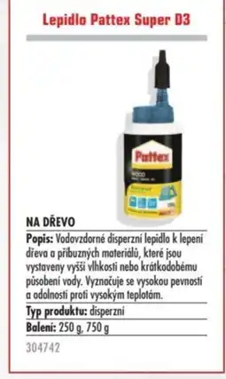 Uni Hobby Lepidlo Pattex Super D3 nabídka