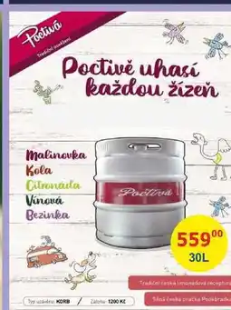 BENE Nápoje Poctivá od Poděbradka sud 30l nabídka