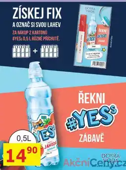 BENE Nápoje DOBRÁ VODA YES, ochucená voda 0,5L nabídka