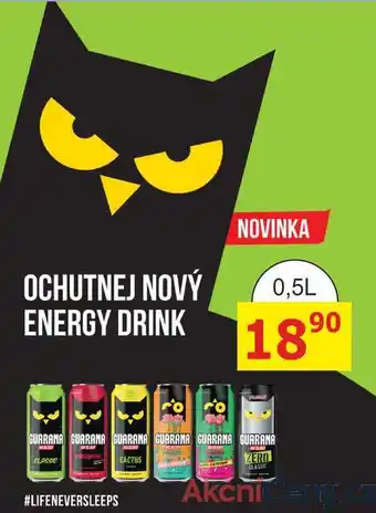 BENE Nápoje GUARANA energy drink 0,5L nabídka