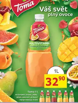 BENE Nápoje Toma 1l nabídka