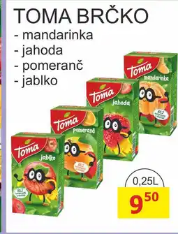 BENE Nápoje TOMA BRČKO - 0,25L nabídka