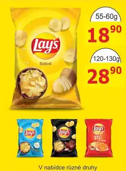 BENE Nápoje Lay's chips 120g, vybrané druhy nabídka