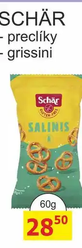 BENE Nápoje SCHÄR - preclíky 60g nabídka