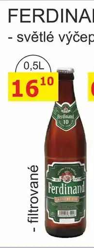 BENE Nápoje Ferdinand Výčepní světlé pivo 0,5l nabídka