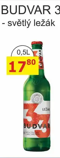 BENE Nápoje Budweiser Budvar, Budvar33, pivo světlý ležák 0,5l nabídka