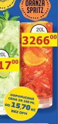 BENE Nápoje ORANZA SPRITZ COLA 20L, čepovaný drink nabídka