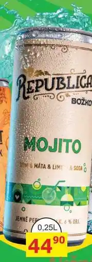 BENE Nápoje BOŽKOV REPUBLICA MOJITO 0,25L nabídka