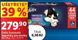 Lidl Fantastic kapsičky pro kočky, 44x 85 g nabídka