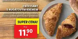 Lidl CROISSANT S NUGÁTOVÝM KRÉMEM, 85 g nabídka