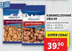 Lidl KARAMELIZOVANÉ OŘECHY, 120 g/150 g nabídka
