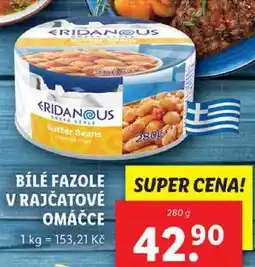 Lidl BÍLÉ FAZOLE V RAJČATOVÉ OMÁČCE, 280 g nabídka