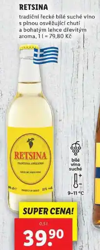 Lidl RETSINA, 0,5 l nabídka