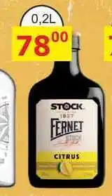 BENE Nápoje Stock Fernet Citrus 0,2l nabídka