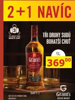BENE Nápoje Grant's Triple Wood 1l 40% nabídka