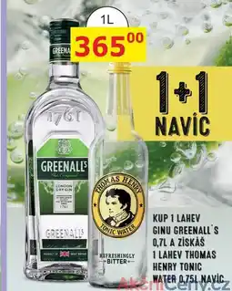 BENE Nápoje Greenall's London Dry Gin 0,7l 40% nabídka