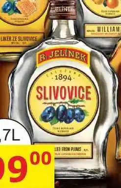 BENE Nápoje R. JELÍNEK Slivovice 3y 0,7l 45% nabídka
