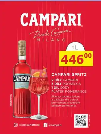 BENE Nápoje Campari Bitter 1l nabídka