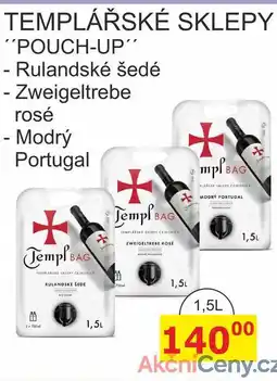 BENE Nápoje TEMPLÁŘSKÉ SKLEPY POUCH-UP - Rulandské šedé 1,5L nabídka