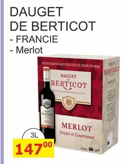 BENE Nápoje DAUGET DE BERTICOT 3l nabídka